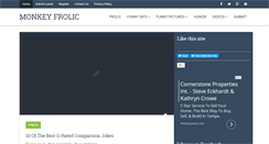 Desktop Screenshot of monkeyfrolic.com